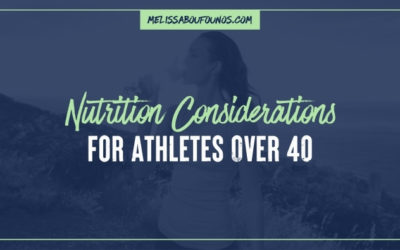 Nutrition Considerations for Athletes Over 40